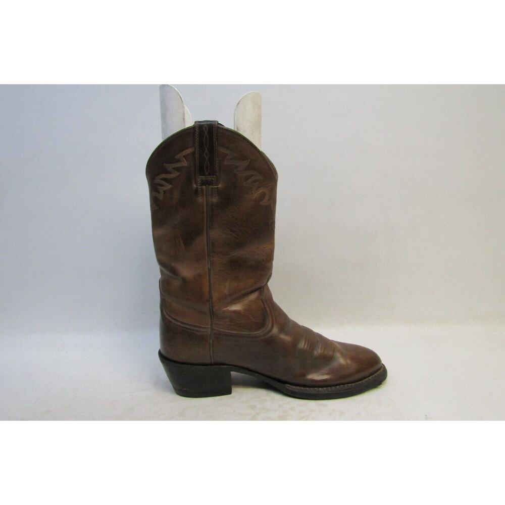 Ariat Mens Size 10.5 D Brown Leather Cowboy Western Boots - Picture 4 of 11
